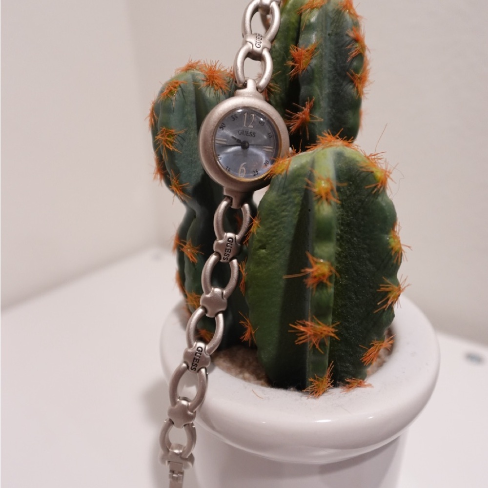 Guess Silver Chain Bracelet Watch